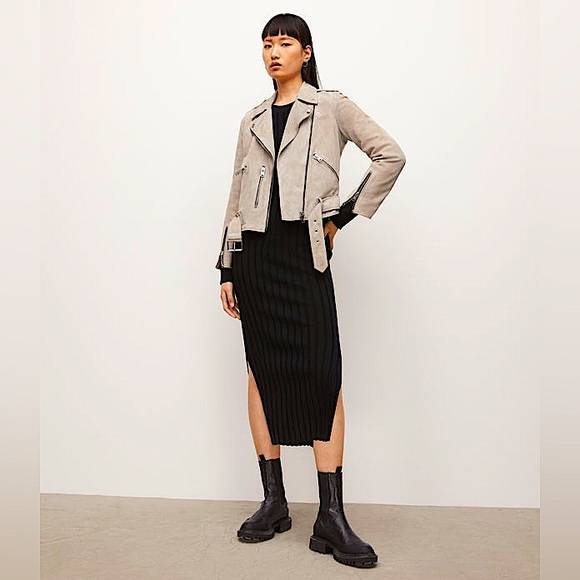 ALLSAINTS SUEDE BALFERN BIKER JACKET - Picture 6 of 17